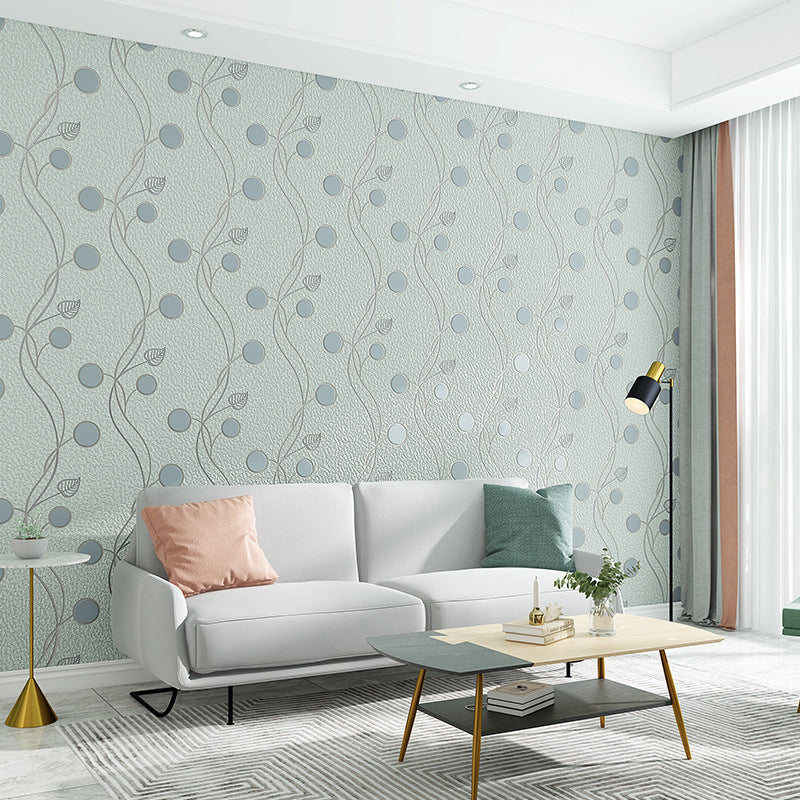 Rouleau de papier peint moderne de 54,5 pieds carrés, décoration murale non collée, couleur douce, pour chambre à coucher