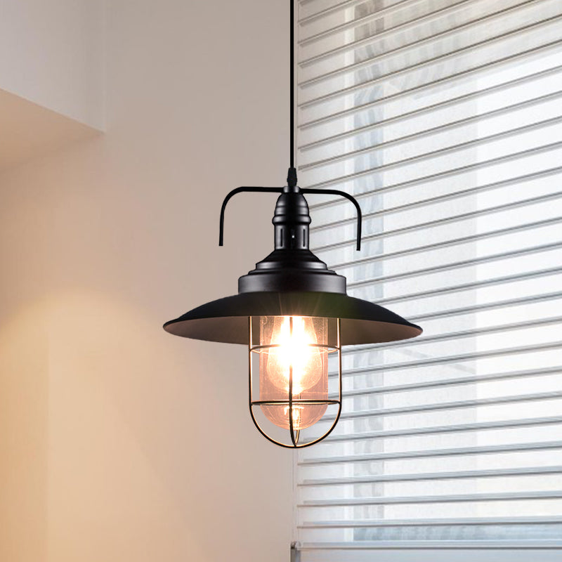 1 Testa svasata e filo Cage a sospensione Light Black Finitura nera Nautica IMPICAZIONE INCONTRO