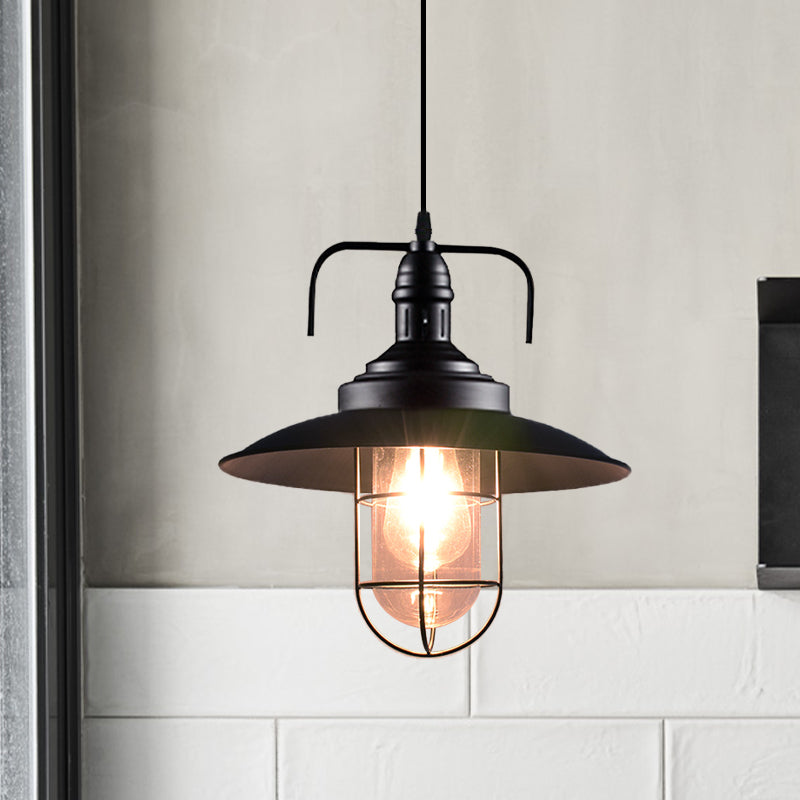 1 Testa svasata e filo Cage a sospensione Light Black Finitura nera Nautica IMPICAZIONE INCONTRO