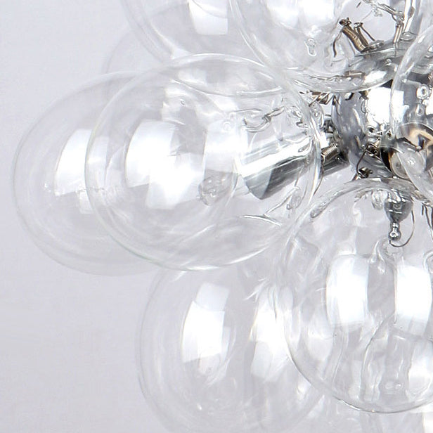 Negozio di stoffa a sospensione in vetro leggero una luce creativa moderna leggera