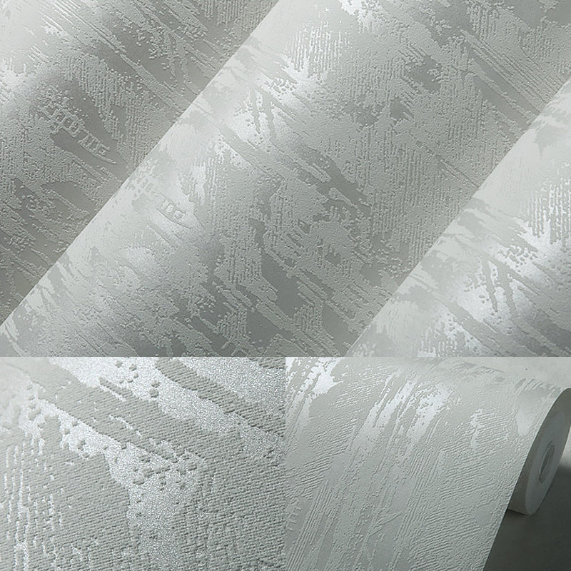 Semi-Gloss Vinyl Wallpaper Minimalistic Unpasted Solid Wall Covering in Soft Color