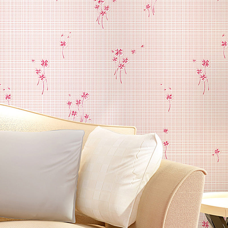 Country Girl's behangrol Wildflower pastelkleurige wandbekleding voor decoratie