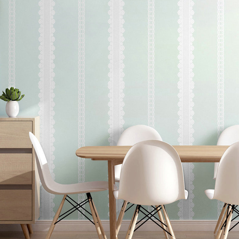 Pastel Color Striped Wallpaper Removable Minimalist Bedroom Wall Art, Self Adhesive