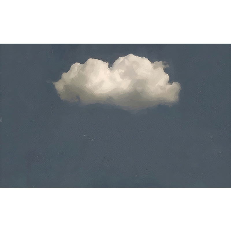 Non-Woven Waterproof Mural Wallpaper Simple Cloud Patterned Wall Decor for Living Room