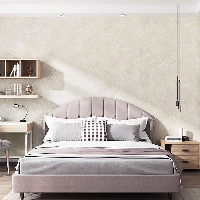 Minimalist Marble Wallpaper Roll Soft Color Moisture Resistant Wall Art for Bedroom