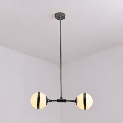 Sphere Shade E27 Lámpara de vidrio de leche moderna de lámpara moderna en blanco para el comedor