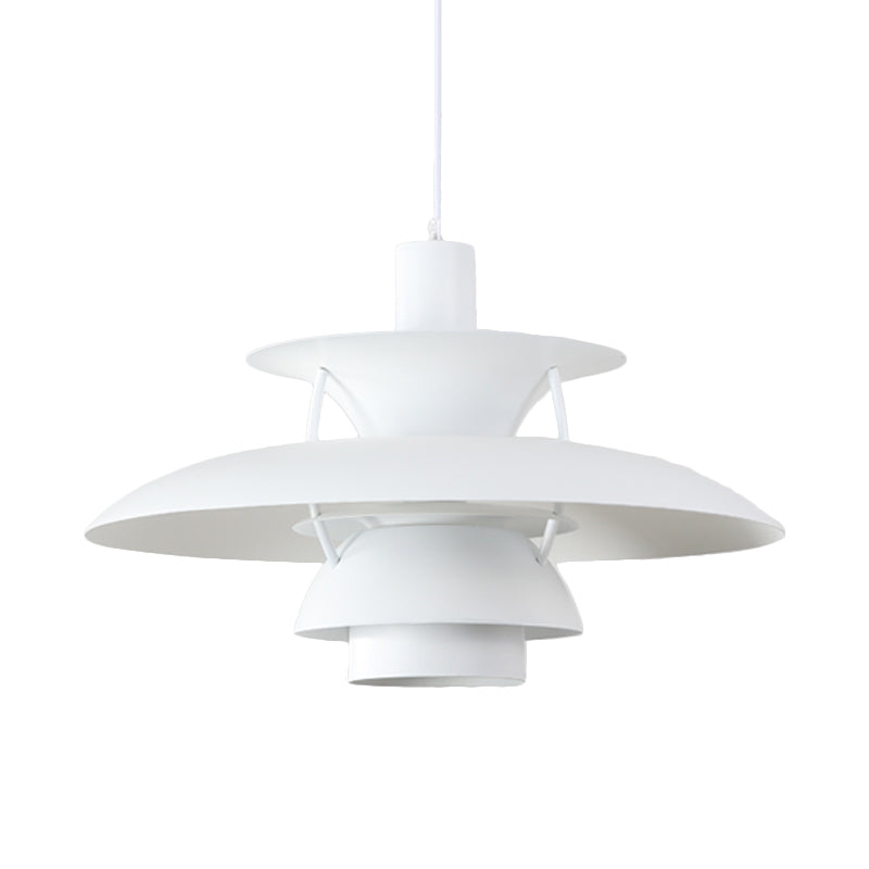 Diseñador Tombre de metal ligero de color colgante 1 Luz de techo colgante de luz con cordón colgante