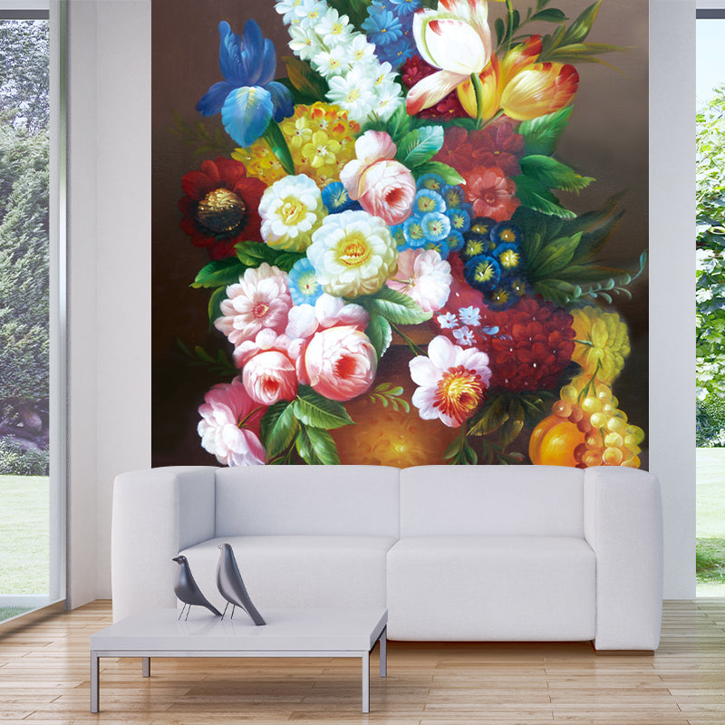 Still Life Flower Painting Murals Contemporary Waterproof Living Room Wall Decor, Size Optional