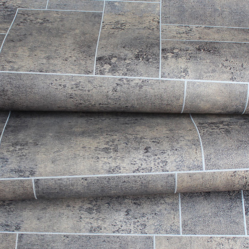 54.2-sq ft Marble Tile Wallpaper Dark Color Non-Woven Fabric Wall Covering, Unpasted