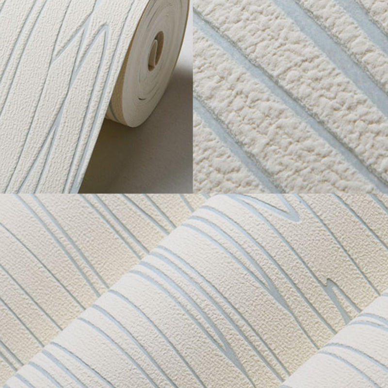 Wall Covering Contemporary Abstract Lines Teens Bedroom Wallpaper Roll in Light Color