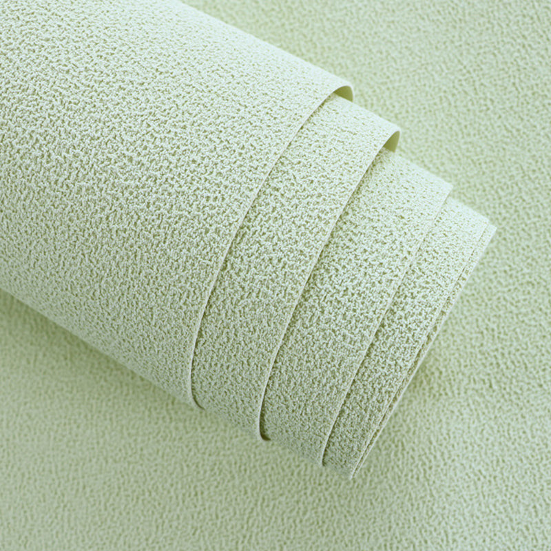 Solid Kids Wallpaper Roll for Bedroom Decoration Flock Fabric Wall Art in Bright Color