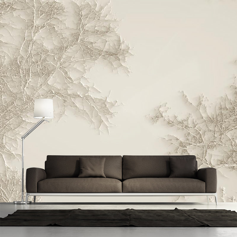 Brown Vine of Tree Murals for Wall Waterproofing Contemporary Home Wall Covering