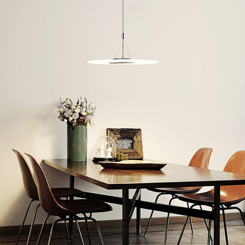 Clear Disc Drop Coste Simplicidad LED acrílico Luz de techo acrílico para comedor para comedor