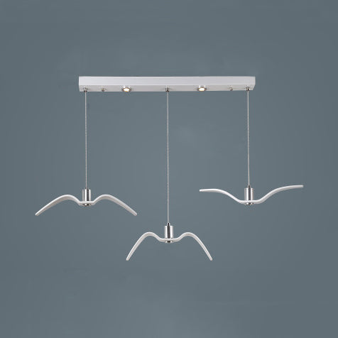 Modern Metal Pendant Lighting, Seagull Ceiling Light Fixture