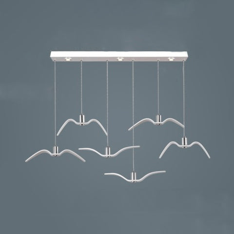 Modern Metal Pendant Lighting, Seagull Ceiling Light Fixture