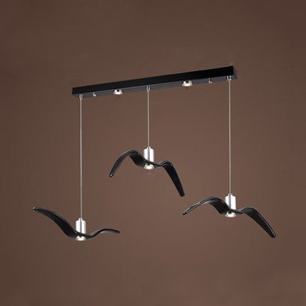 Modern Metal Pendant Lighting, Seagull Ceiling Light Fixture