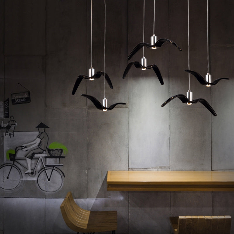Modern Metal Pendant Lighting, Seagull Ceiling Light Fixture