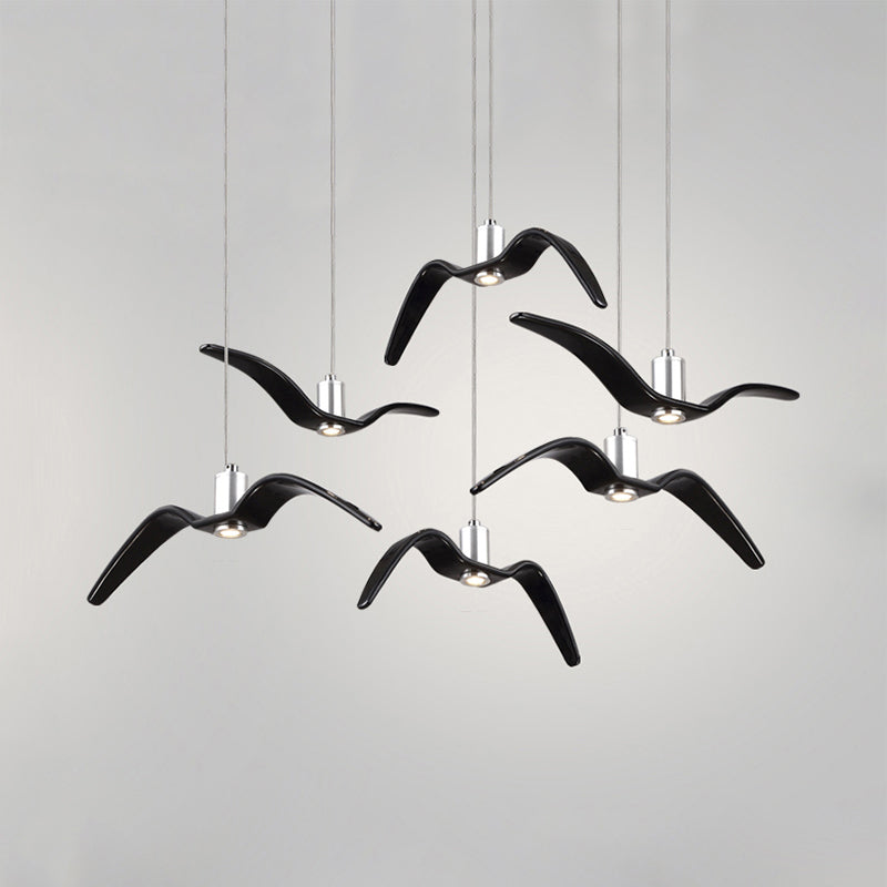Modern Metal Pendant Lighting, Seagull Ceiling Light Fixture