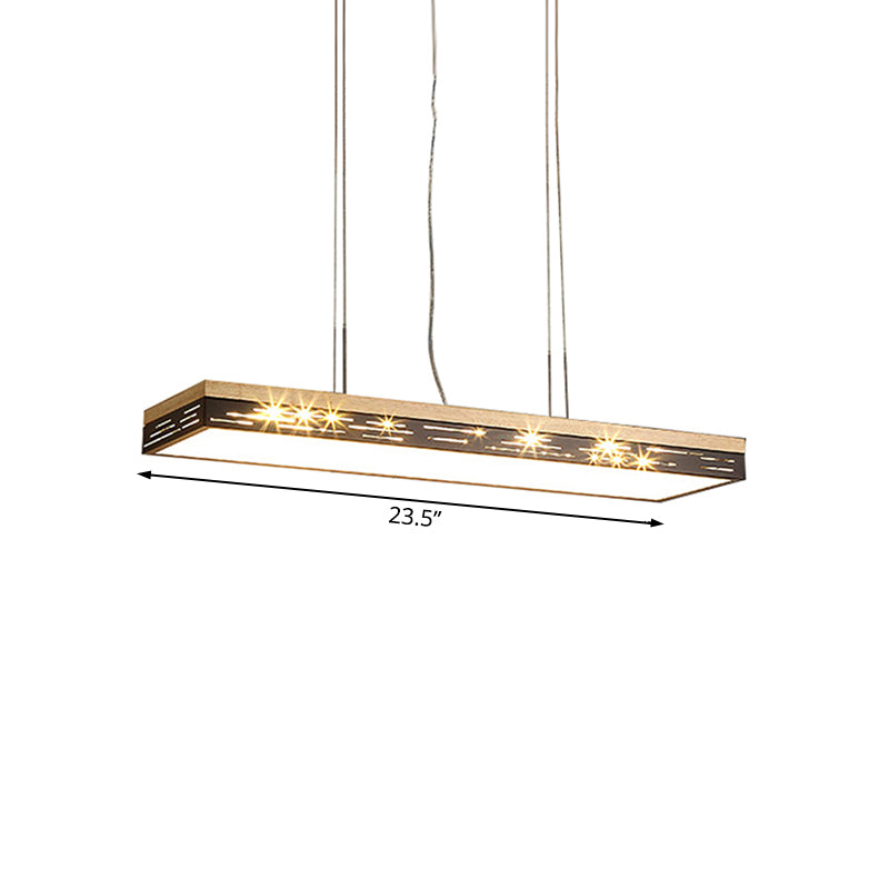23.5 "/31.5" /35.5 "de ancho lineal de techo lineal de ancho LED moderno Luce colgante de luz en luz cálida/blanca/natural