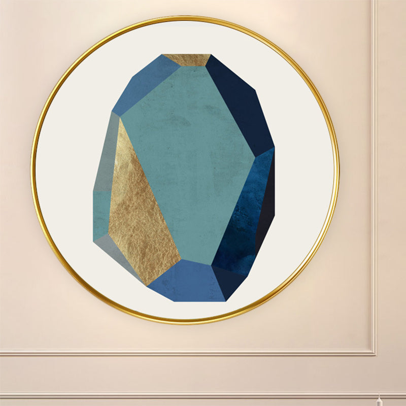 Tessuto circolare a parete diamante lampada murale in stile minimalista di illuminazione da parete a led in oro