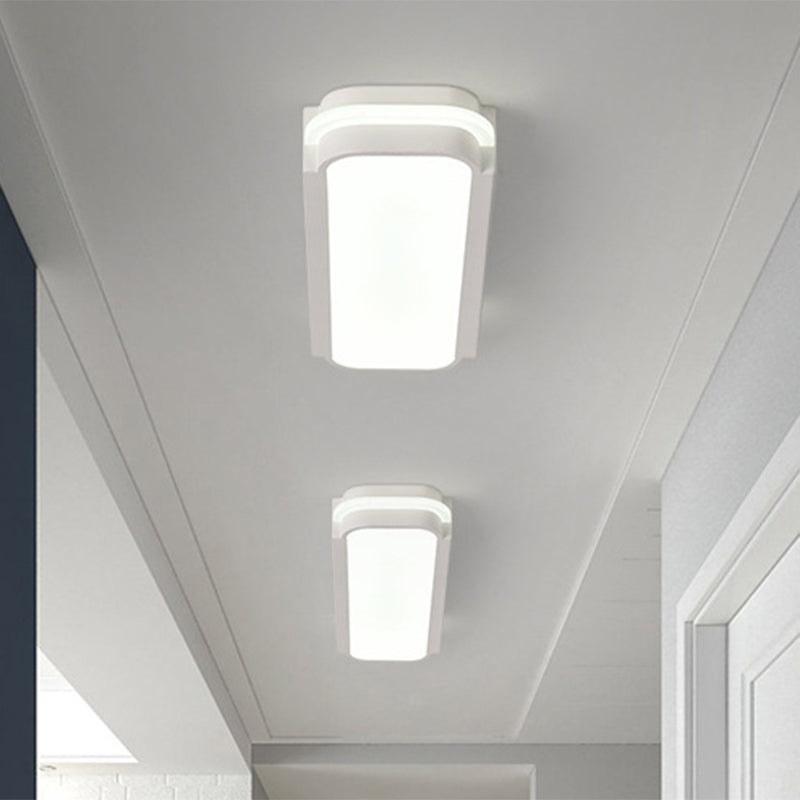 Rettangolo Metallo Flush Lampada Fissaggio Minimalista LED White Flush Mount Light in White / Warm Light, 19 "/23" /31 " L