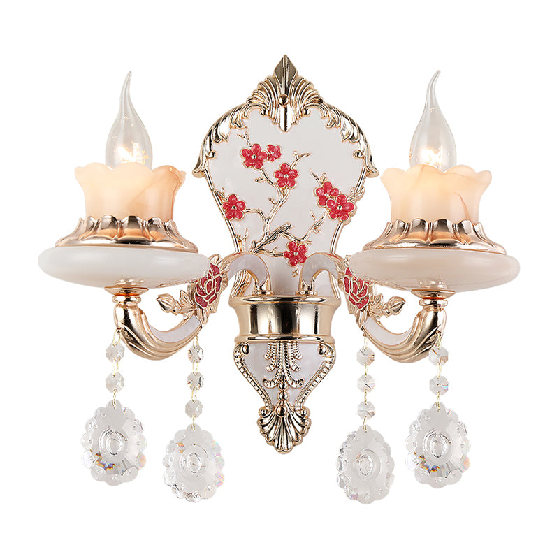 Éclairage mural de restaurant en forme de forme incurvée Postmoderne Opale Verre givrée en verre Gold Gold Murd Murd