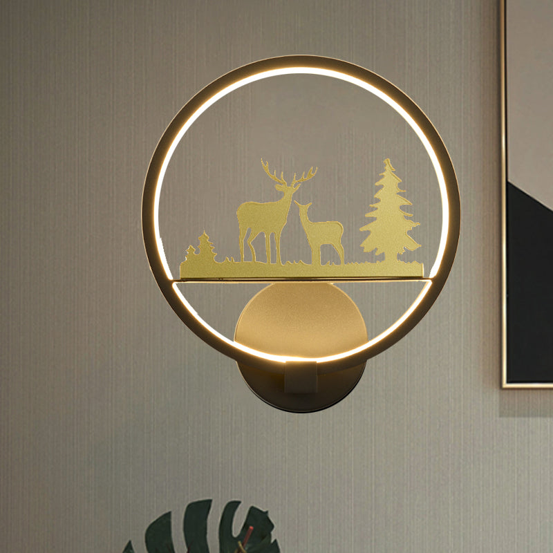 LED CHAMBRE Elk à motifs muraux mural éclair