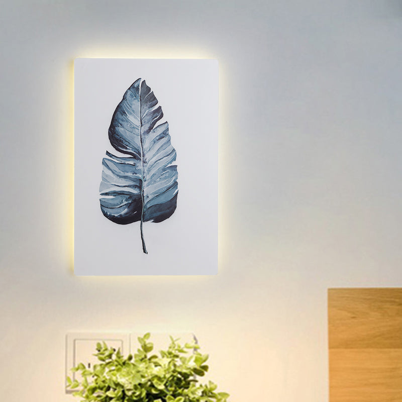 RECTANGE BLANC BANANA BANANE LAVE MURALE LAMPE NORDIQU