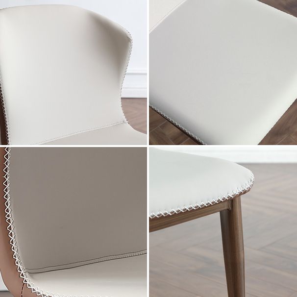 Nordic Sintered Stone Table Set of 5/7 with Rotatable Round Table Dining Set with Leather Chairs