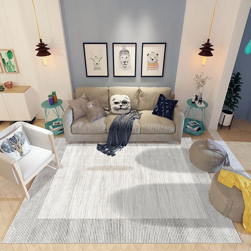 Light Brown Color Piece Area Rug Polyester Modern Rug Washable Rug for Drawing Room