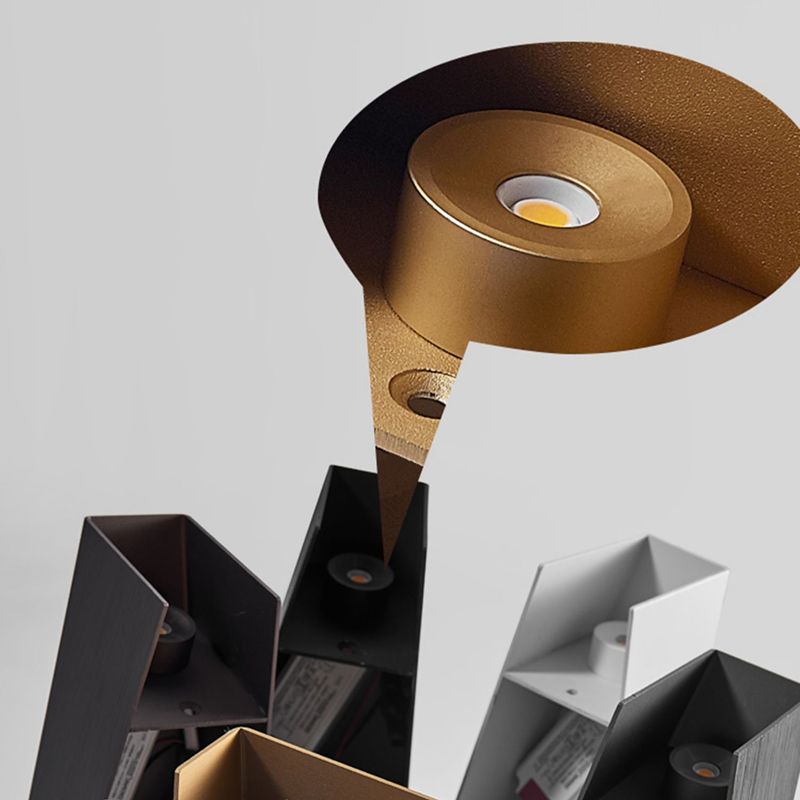 Modern Wall Lamp 2 Lights Wall Mount Lamp with Metal Shade for Living Room