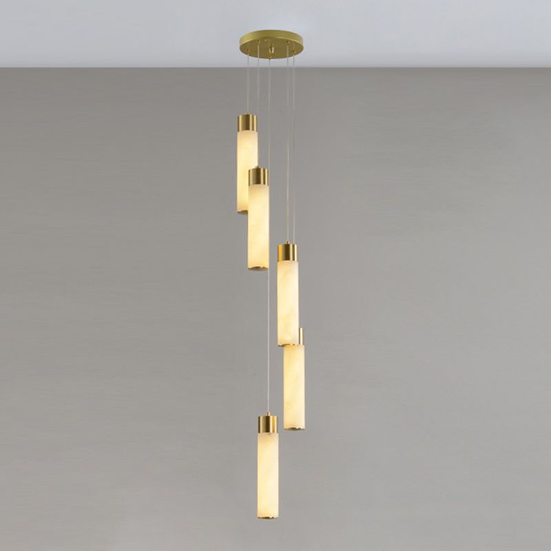 Techo de lámpara LED de mármol contemporánea para el salón de la sala de estar