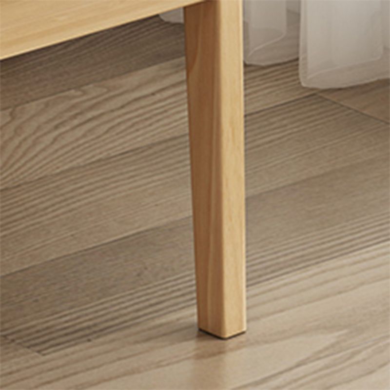 Mid-century Solid Wood Frame Removable Slipcover Accent Armchair