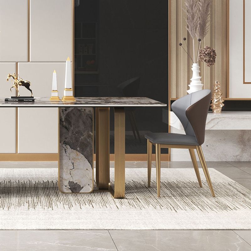 Luxe 1/2/3/5/6/7/8/9 stukken Dinerset met stenen eettafel en stoelen dinette set