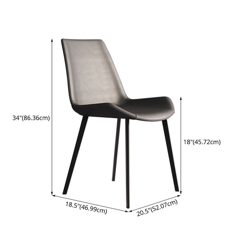 Modern Sintered Stone Gray Dining Table Set with Rectangle Table and Metal Base Formal Dining Set