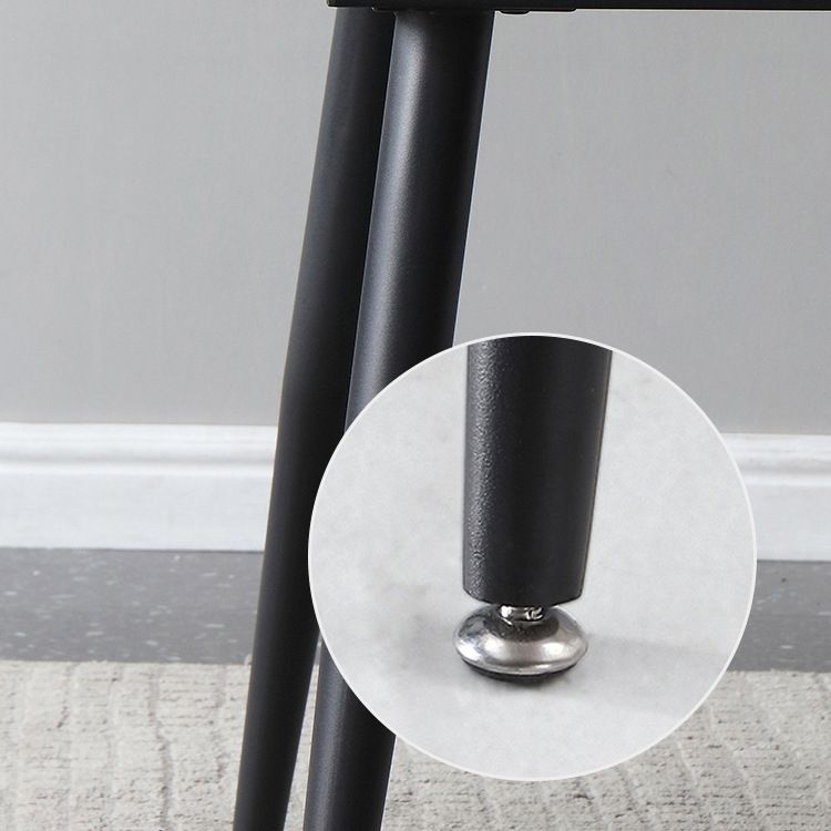 Mesa de comedor de piedra sinterizada de estilo moderno mesa redonda blanca con 4 patas