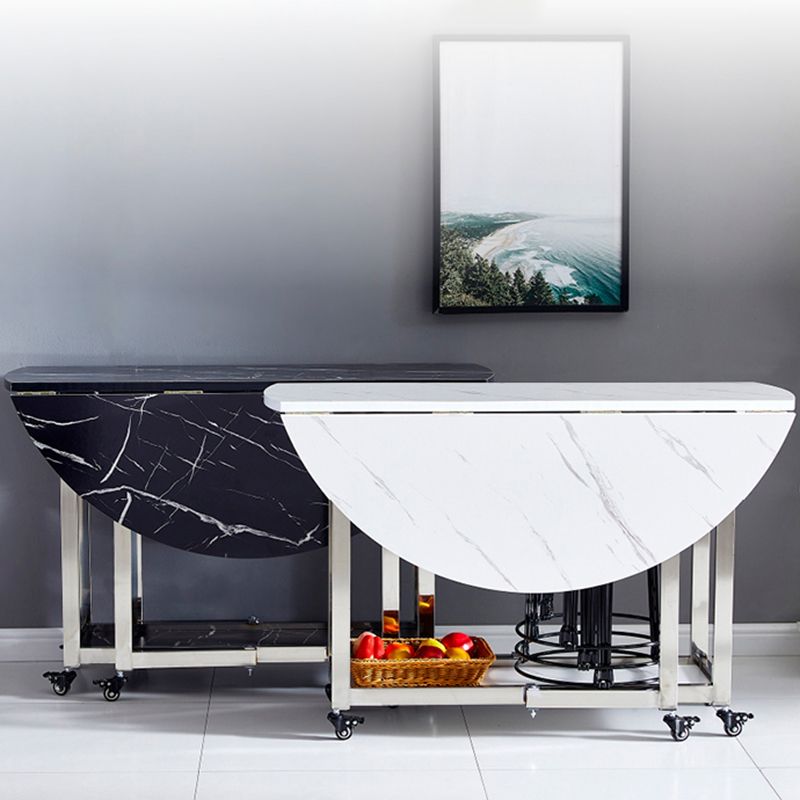 Modern Dining Table Metal Base Table for Kitchen Dining Room