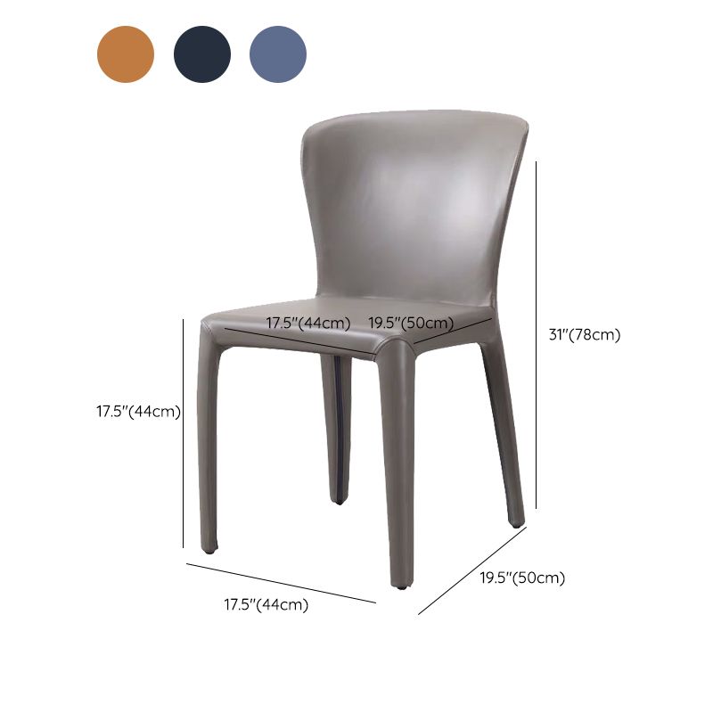 Contemporary Chair Dining Chairs with Metal Legs for Kitchen