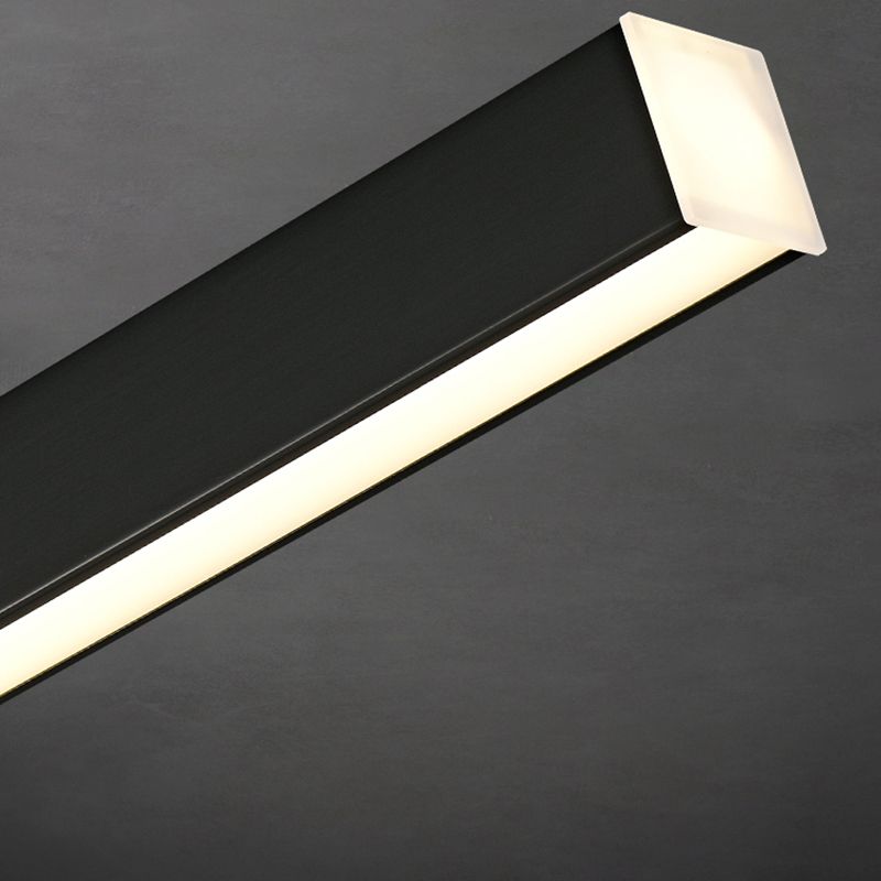 Lámparas lineales de lámparas de luz de cobre de estilo simple lámparas colgantes de restaurantes lineales de 1 luces