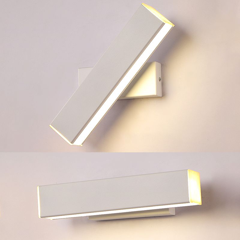 Linear Wall Mount Lighting Simple Metal 1 Light Wall Mounted Light for Bedroom