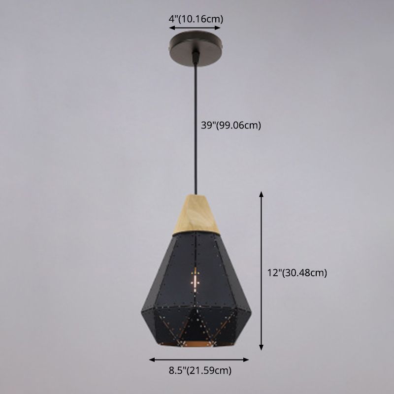 Metall Diamond Hanging Lamp Kit Moderner Stil Down Lighting Anhänger für Esszimmer