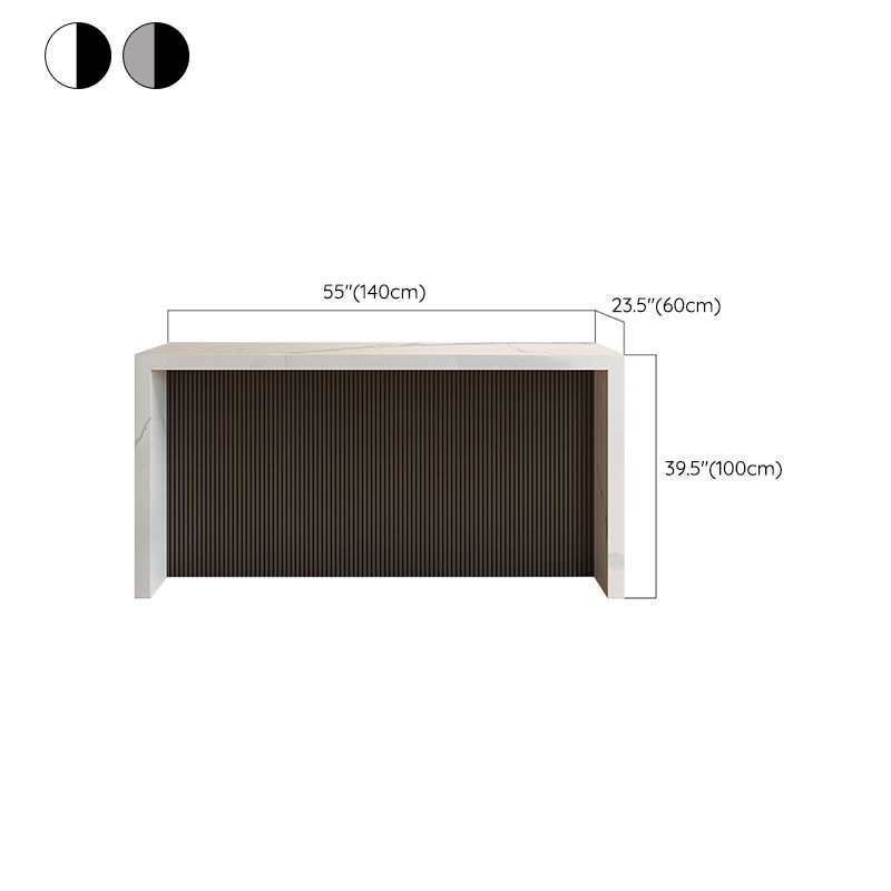 1/2/3 Pieces Pub Table Set Contemporary Rectangular Table and Stool Set