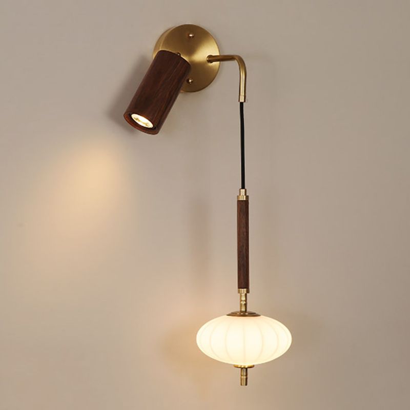 Modernism Wooden Wall Mounted Sconce Brown Wall Light for Foyer
