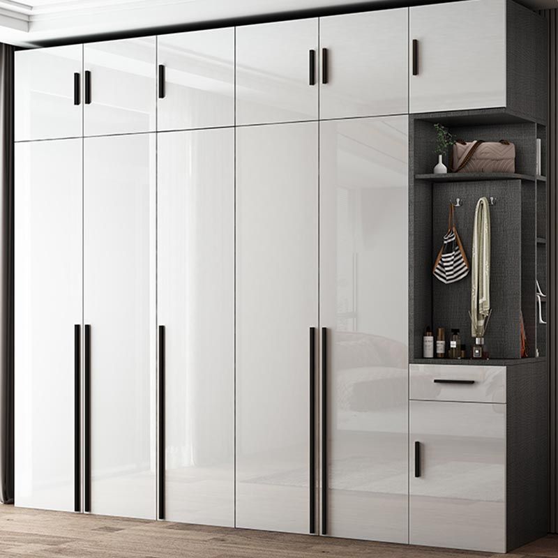 Modern Style Wooden Wardrobe White Colour Wardrobe Closet for Bedroom