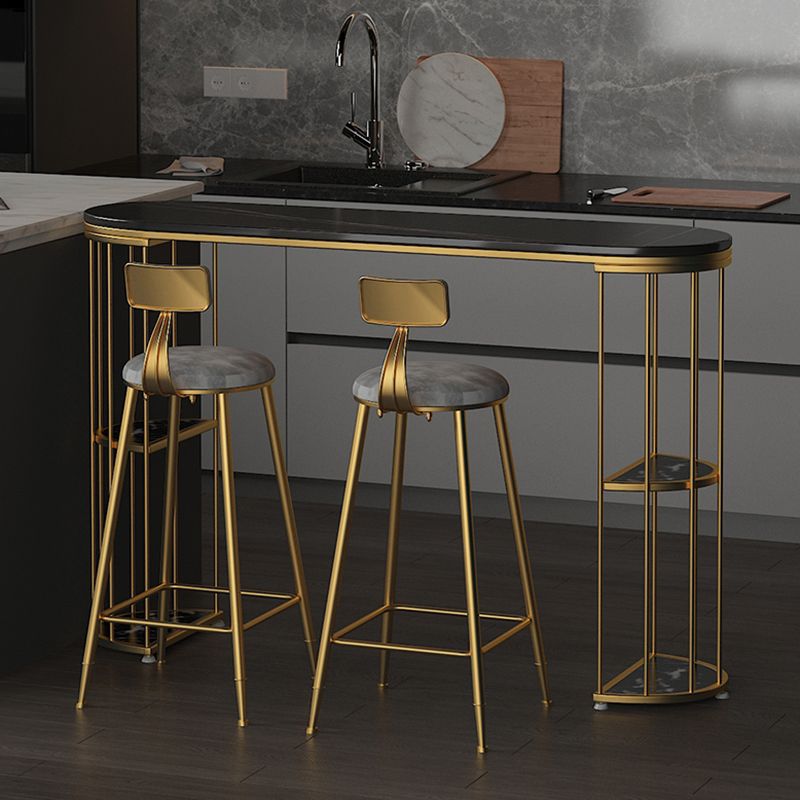 Contemporary Storage Bistro Accent Dining Table Indoor Double Pedestal Patio Bar Table