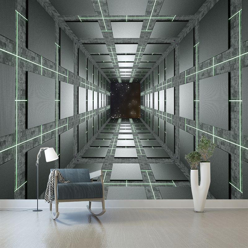 Space Extension Wall Mural for Dining Room, Personalized Size Available