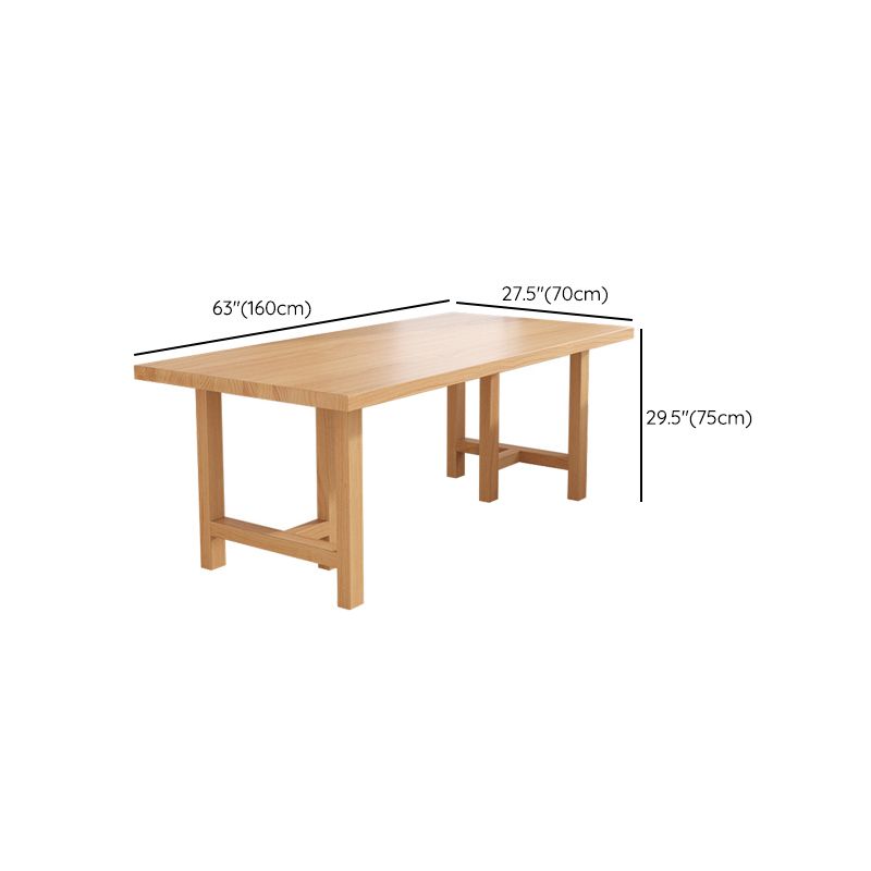 Modern 1/2/3/4/5 Pieces Dining Set Rectangle Pine Wood Dining Table for Dining Room
