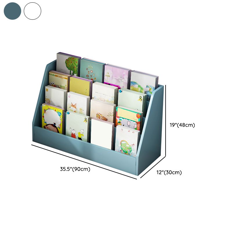 Scandinavian Book Display Closed Back Wood Children's Bookshelf