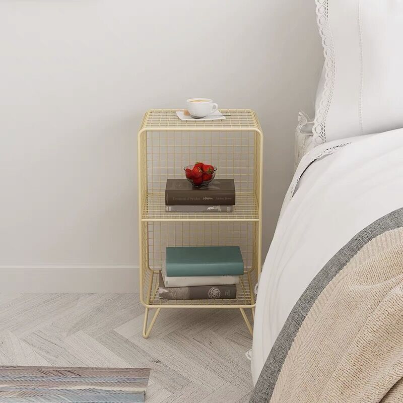 Iron Industrial Standard Bücherregal Back Back vertikales Bücherregal für Schlafzimmer