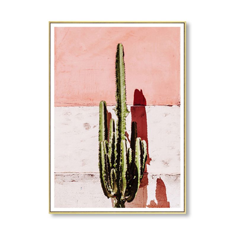 Textured Botanical Painting Canvas Print Contemporary Wall Art for Girls Bedroom